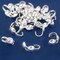 Sterling Silver Clamshell Bead Tip Knot Covers With .9mm Hole Pack of 20